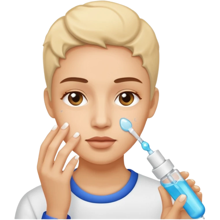 🧖🏼‍♀️ exactly like this emoji but face care with serum emoji