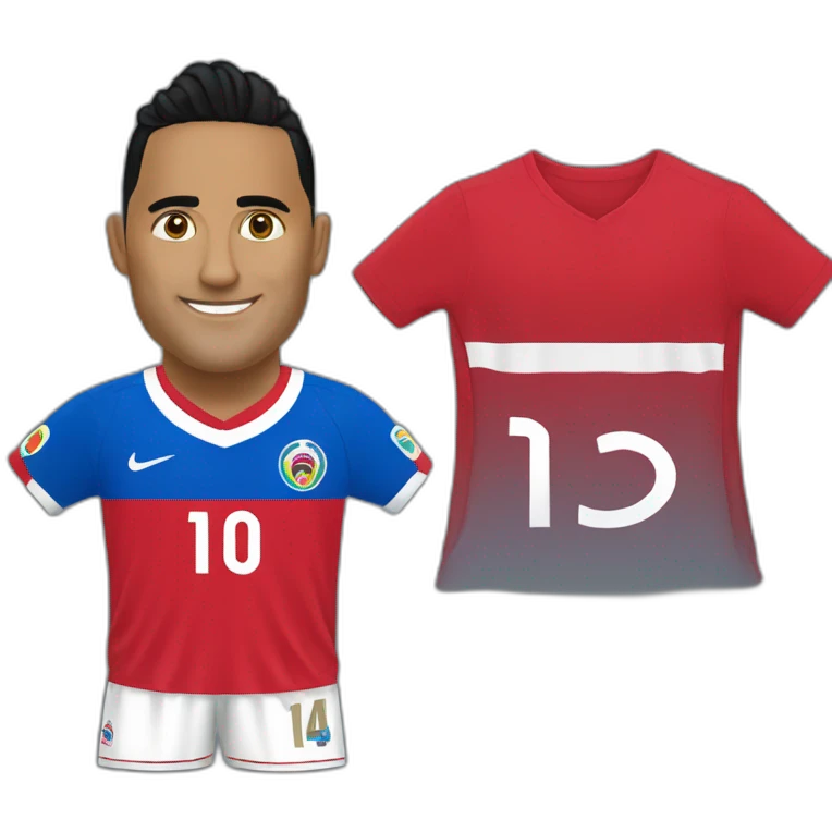 Keylor navas with Costa Rica jersey emoji