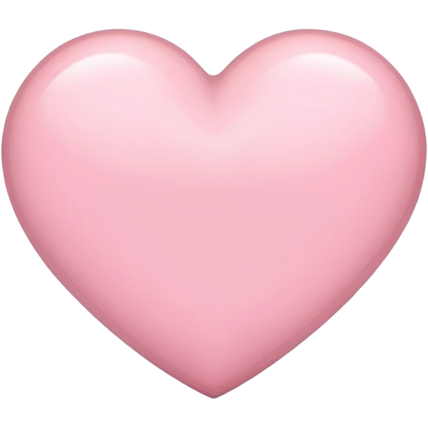 Light pink heart emoji