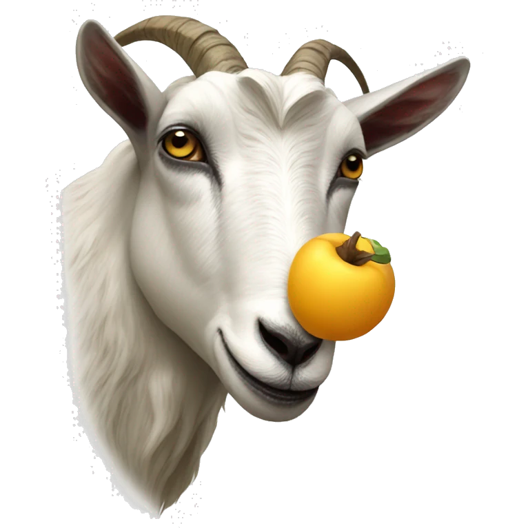 Goat eating emoji emoji