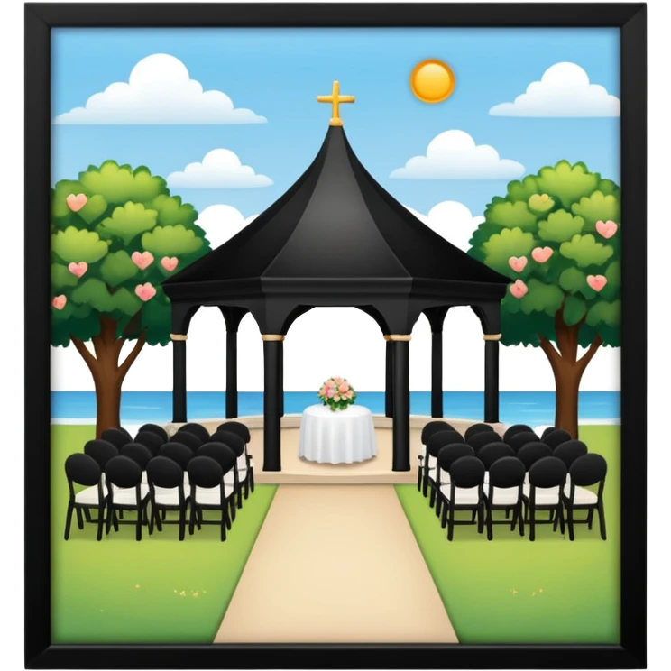 american wedding place. emoji