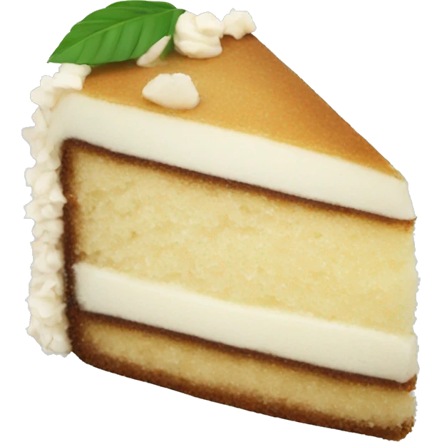 slice of a coconut cake emoji