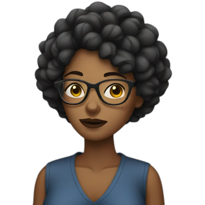 woman with glasses cant sleep emoji