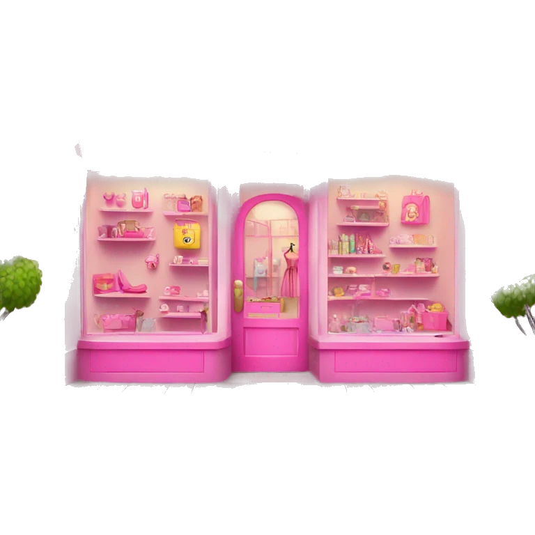 pink barbie shop emoji