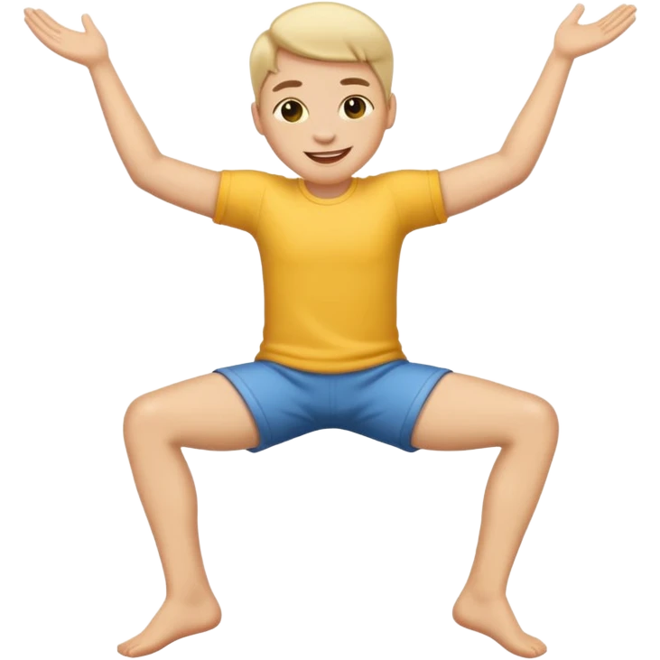 😛 emoji with arm around leg  emoji