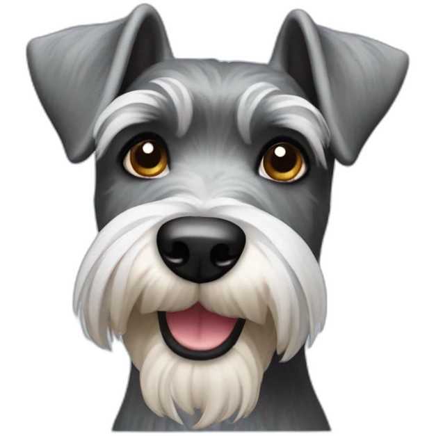 Miniature Schnauzer dog emoji