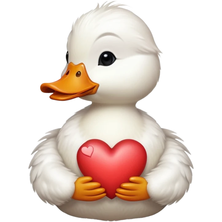 duck holding heart emoji