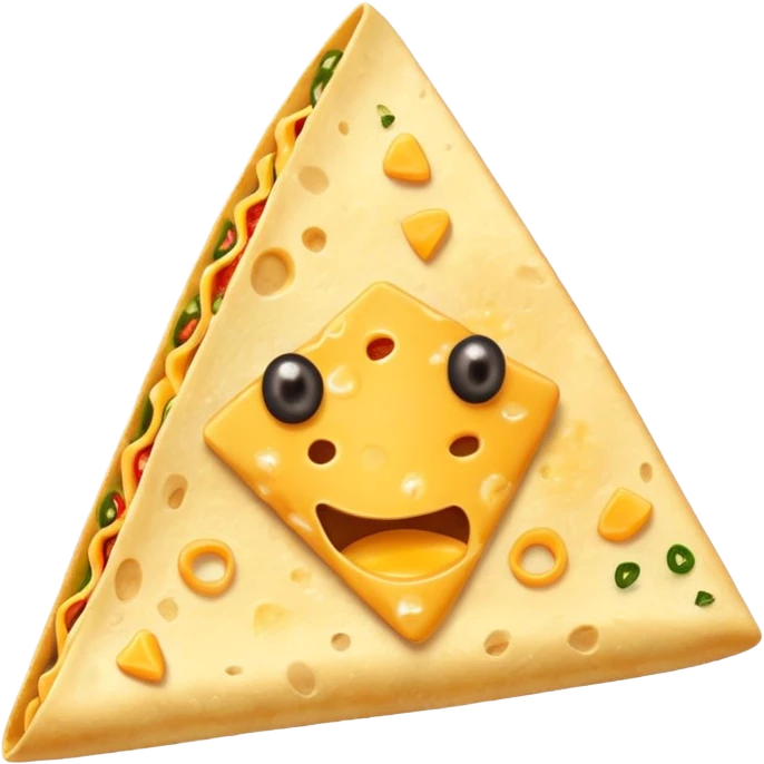 one single triangle nachos emoji