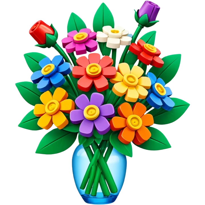 Bouquet fiori lego emoji