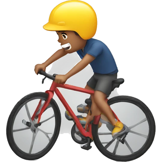 a guy crashing his bike emoji