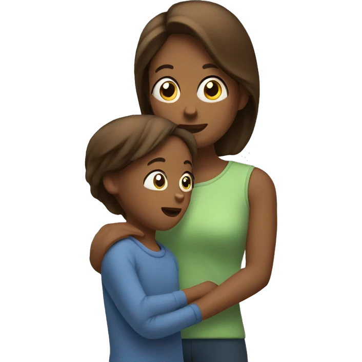 Mom talking to her child emoji