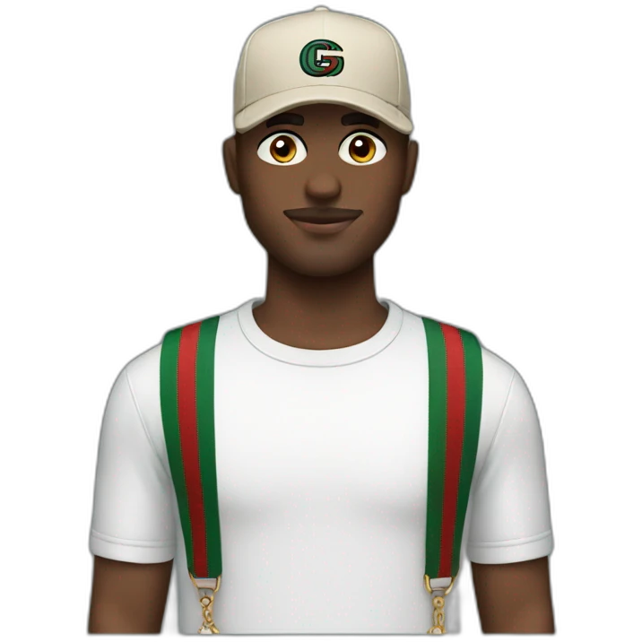 man arabic with a gucci cap emoji
