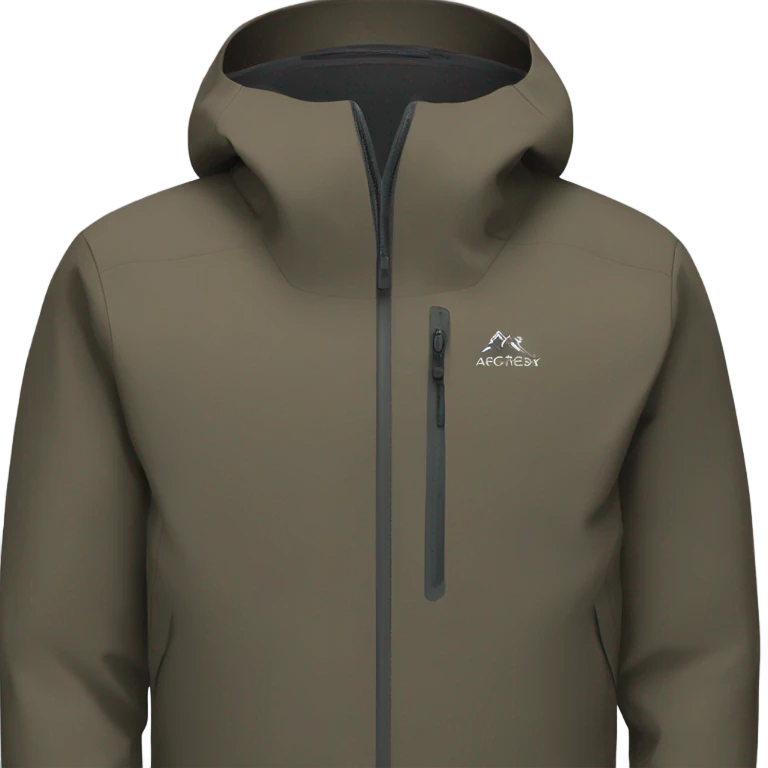 Arcteryx jacket with no hood emoji