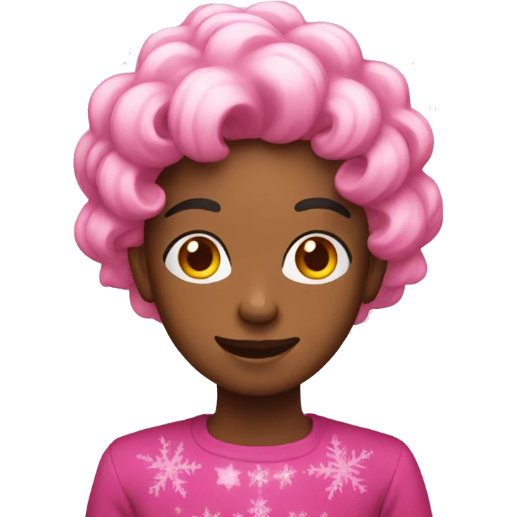 Pink holiday emoji