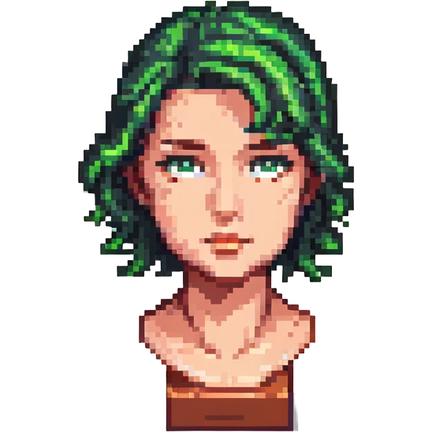 cartoonish bust, simplified and non-realistic, no nudity emoji
