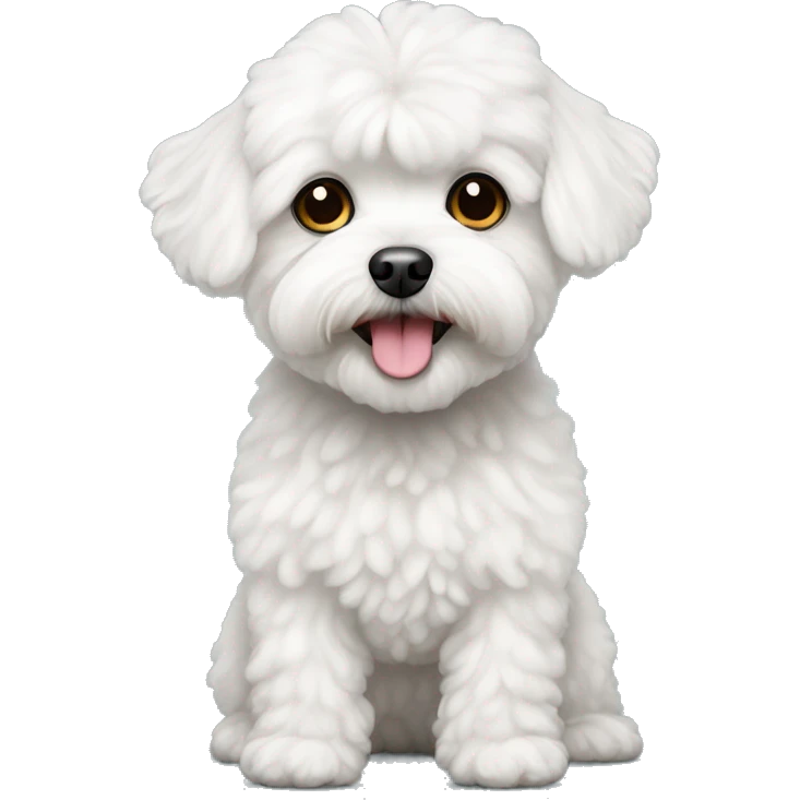 White maltipoo older emoji