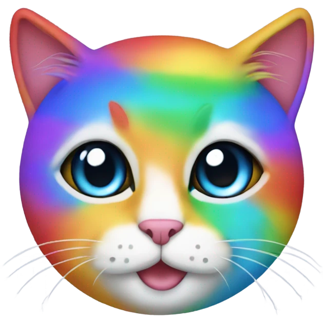 Rainbow cat emoji