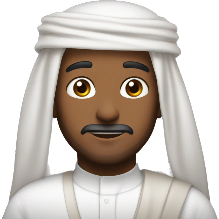 🤤 this face with arabian headwear (Kuwaiti) emoji