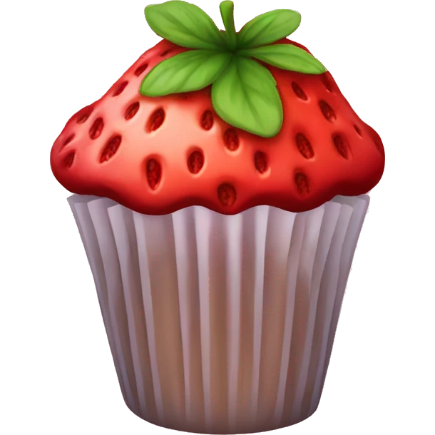 Strawberry muffin  emoji