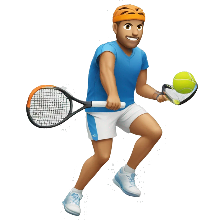 cats padel tennis player and runner emoji