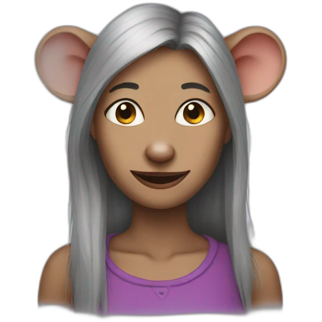 rat woman emoji