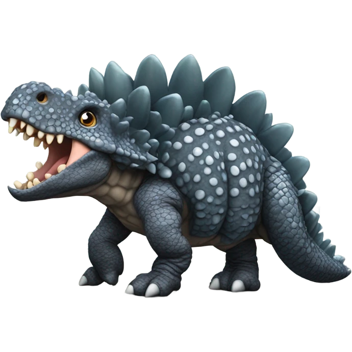highly realistic Ankylosaurus emoji