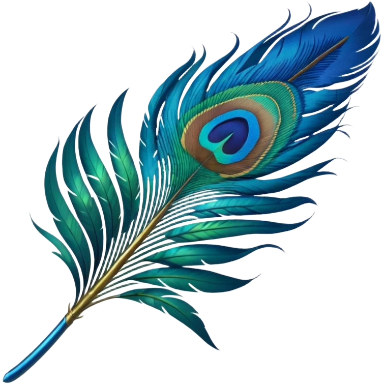 Peacock feather emoji