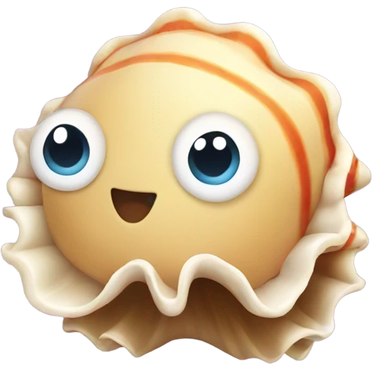 Cute shell emoji
