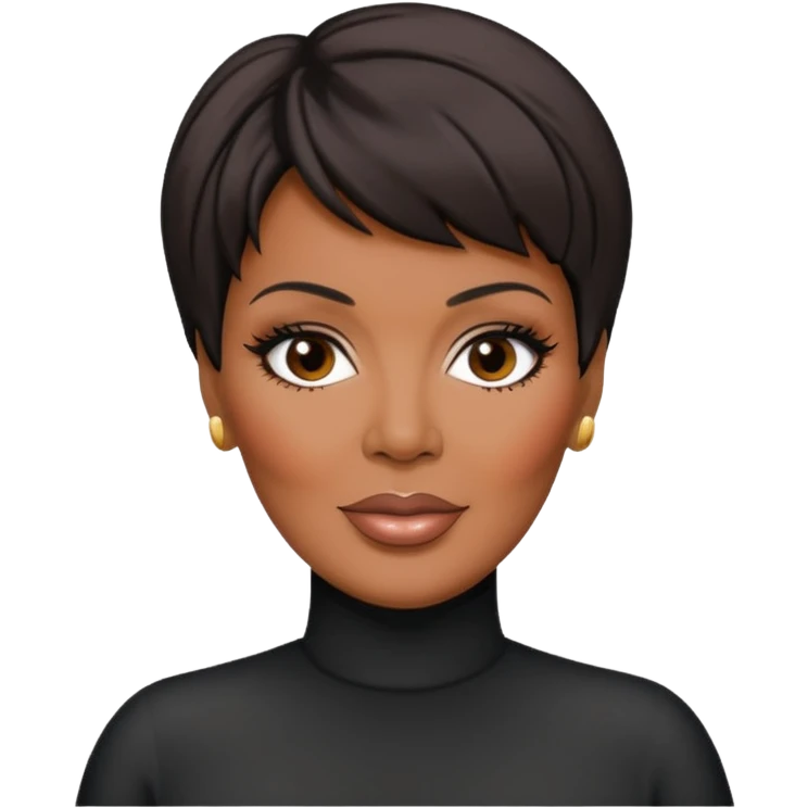Kris Jenner but black emoji