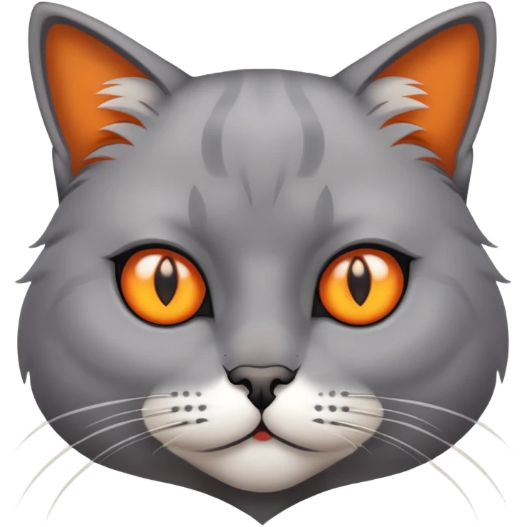 cat with attitude eyebrows  emoji