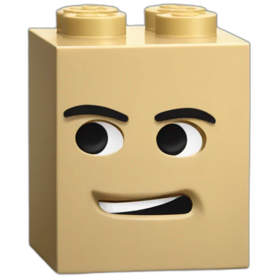 LEGO building block emoji
