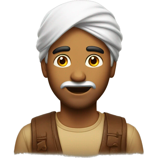 Indian man have a surprised  emoji