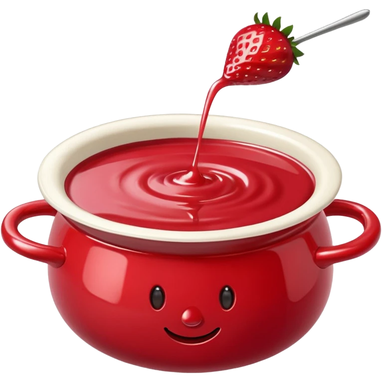 Strawberry Fondue emoji