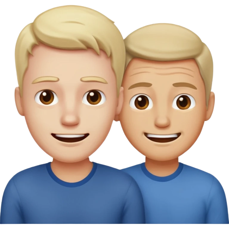 The man was upset and the man next to him was happy. emoji