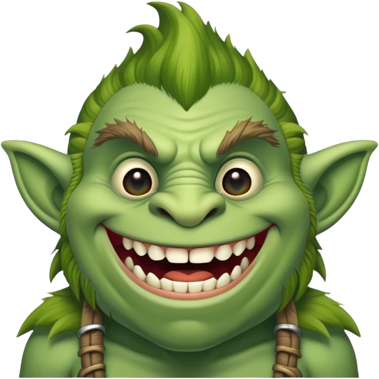 Troll from world of warcraft smiling  emoji