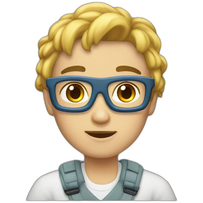 девушка  в наушниках emoji