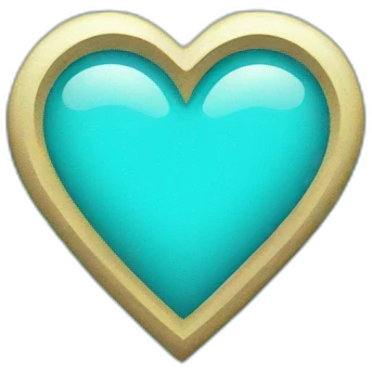 Cyan heart emoji