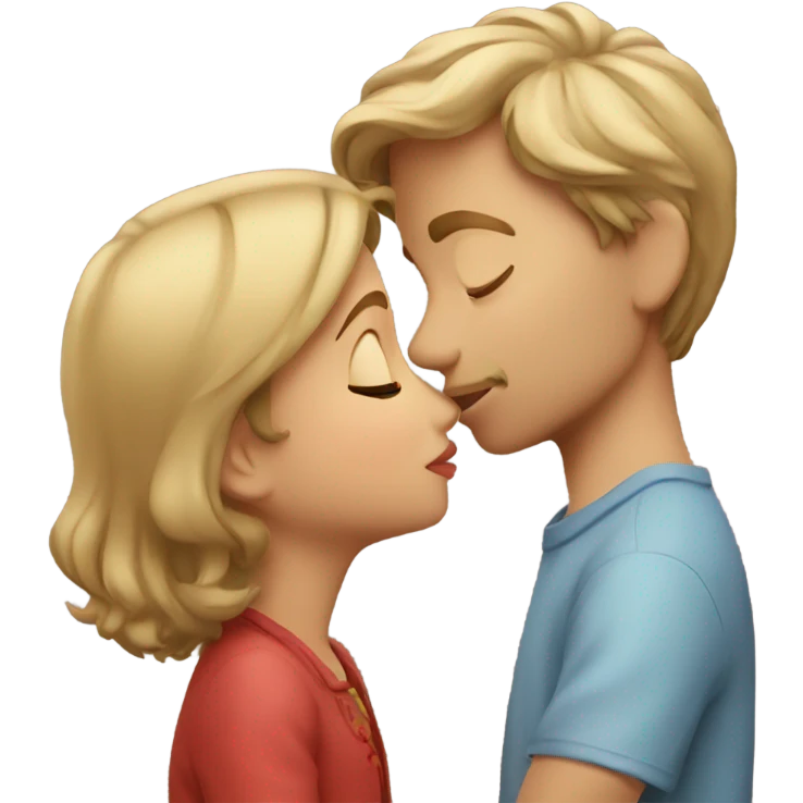 anna kissing a boy emoji