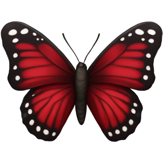 Dark Red butterfly  emoji