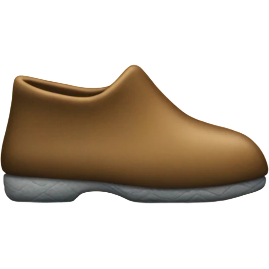 A slipper walking emoji
