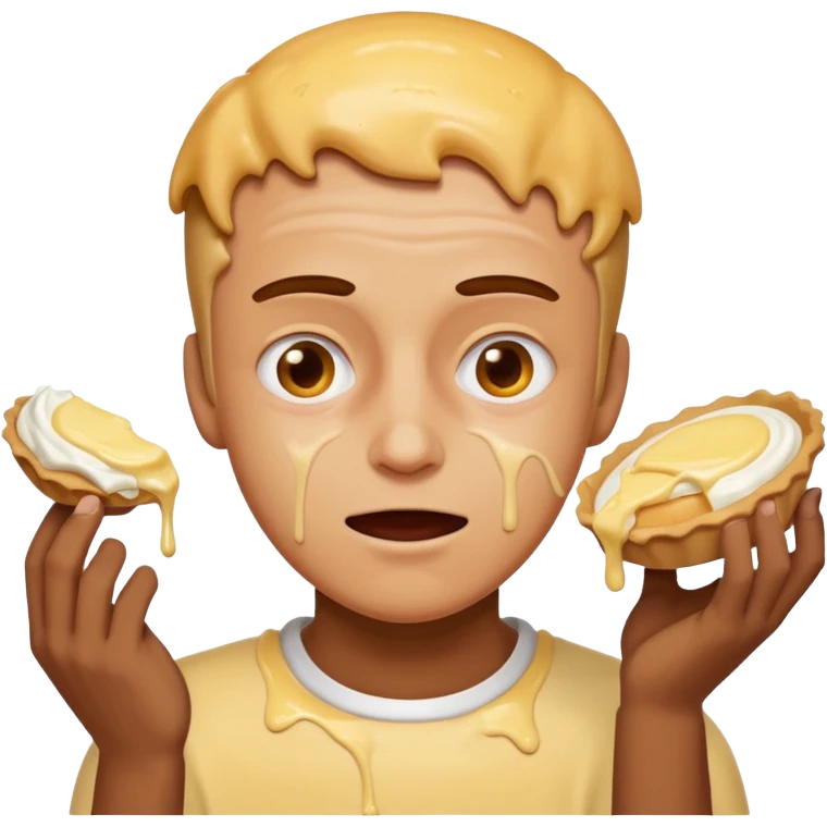 person getting hit in the face with a pie like three stooges emoji