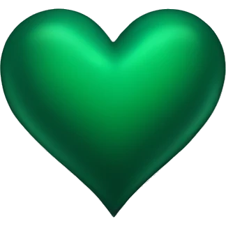 Dark green heart emoji