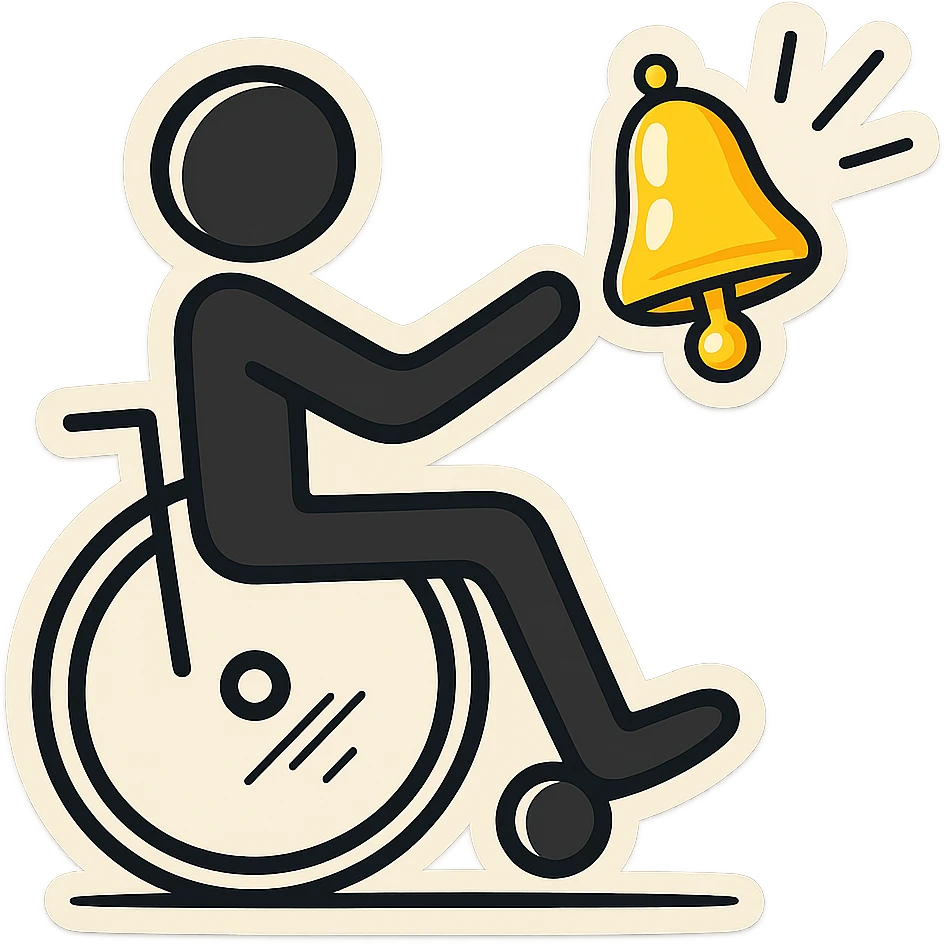Make the bell yellow, keep the rest unchanged, preserve transparency. emoji