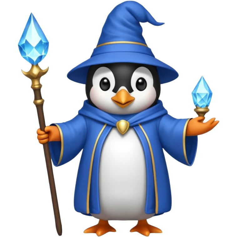 Penguin Wizard emoji