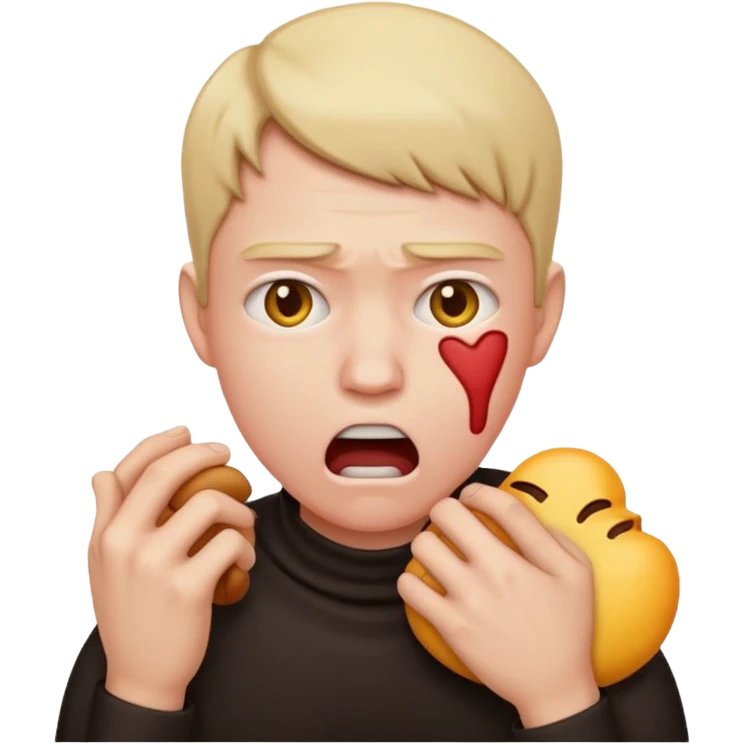 You know that thing were people pretend it choke themselves to signify anoiance. Could you make me an emoji to use emoji