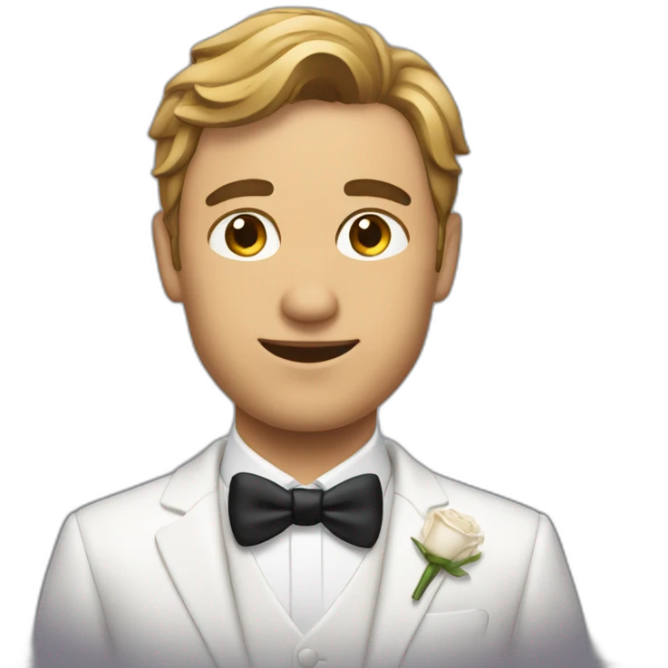 Homme qui demande en mariage emoji