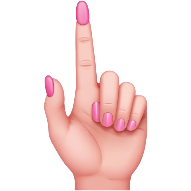 pink middle finger emoji