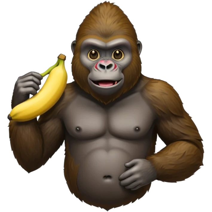 Gorilla with a banana  emoji