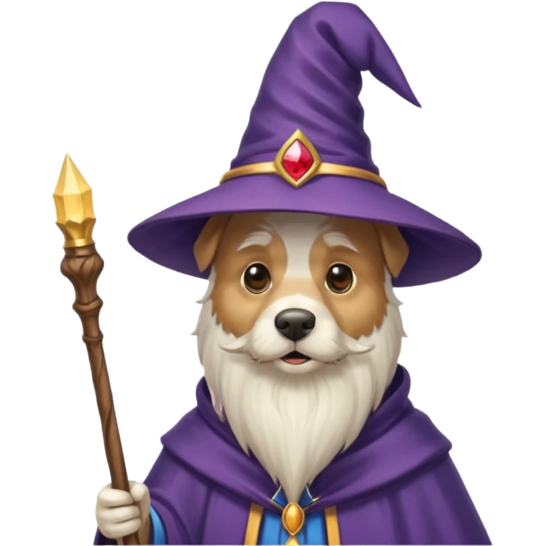 Dog wizard emoji