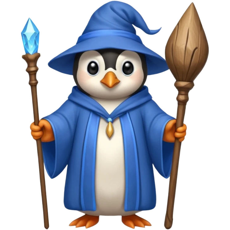 Penguin Wizard emoji